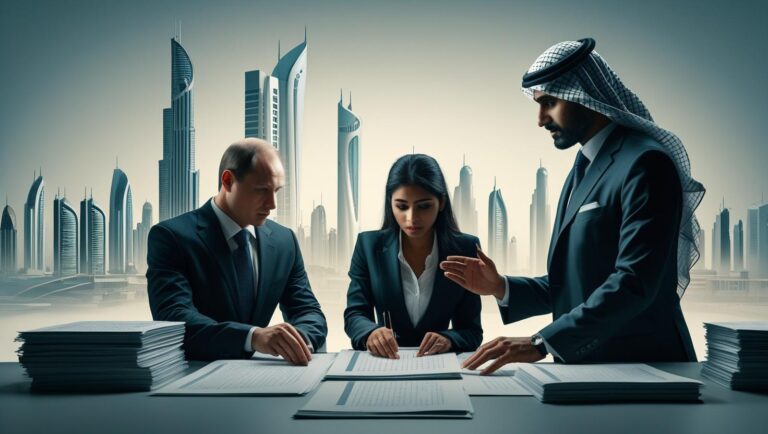 Russian entrepreneur facing legal challenges in Saudi Arabia, receiving professional guidance.